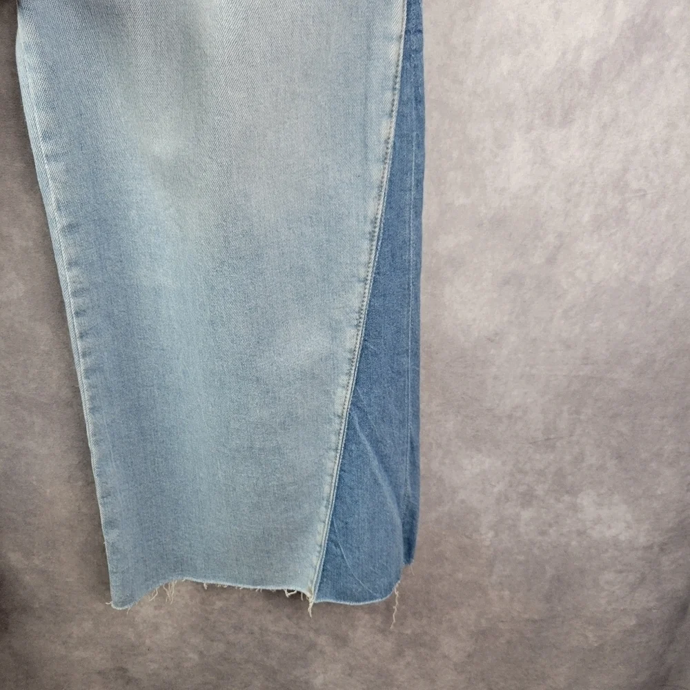 FOREVER 21‎ Cotton Light Blue Mid Rise Boot cut Slim Fit Women's Jeans Size 20